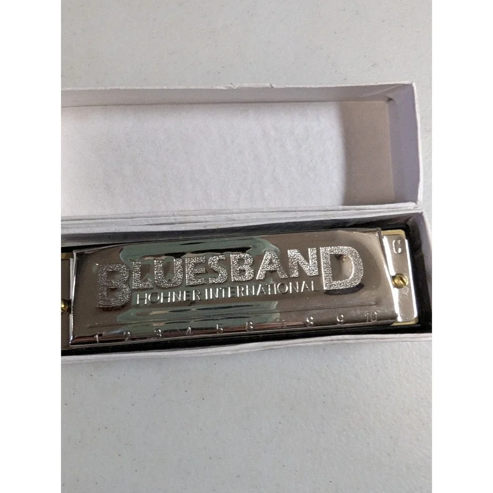 Hohner Bluesband Harmonica Key of C - 10 Hole Diatonic Blues Harp with Box 1501